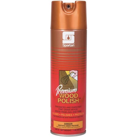 Spartan Chemical 16oz. Aerosol Can Lemon Scent Premium Wood Polish 611000